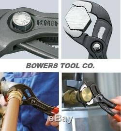 Knipex 10 Cobra & Adjustable Pliers Wrench Set Comfort Grip Handle Black Finish
