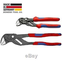 Knipex Adjustable Pliers Wrench Set 7 & 10 Comfort Grip Handles Black Finish