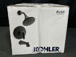 Kohler Avail R33049-4G-BL Bath/ Shower Set Matte Black Finish New Sealed