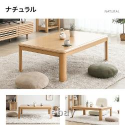 Kotatsu table 120x80cmwashable fluffy futon set waterproof finish from Japan