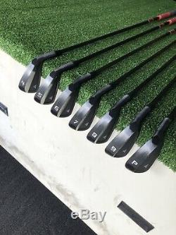 Kyoei KK CB Forged Iron Set 4-PW With KBS $ Taper 120 Black PVD Finish Brand New