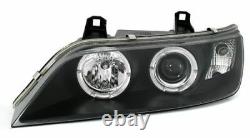LED Angel Eyes headlight set in black color Finish for BMW Z3 95-02
