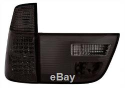 LED SMOKED BLACK finish taillights rear lights set for BMW X5 E53 99-03