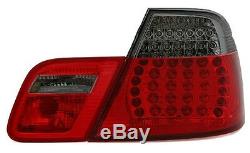 LED taillights set RED BLACK finish for BMW E46 Coupe 99-03 LIGHTS FACELIFT