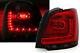 Led Taillights Set In Red Smoke Finish For Vw Polo 6r 09-14 Rear Lamps Mcp Black