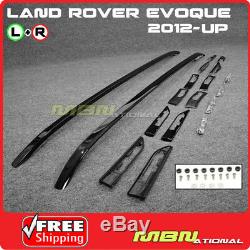 Land Rover 12-17 Range Rover Evoque L538 Finisher Roof Rail Side Rack Bar Black