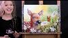 Learn How To Paint Deer And Butterfly With Acrylic Paint And Sip At Home Step By Step Tutorial