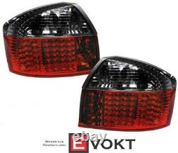 Led Taillights Rear Lights Set for Audi A4 (00-04) B6 in Red Black Smoke Finish
