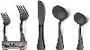 Lianyu 30 Piece Matte Black Silverware Set Satin Finish Black Flatware Cutlery Review