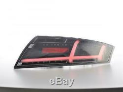 Lightbar LED dynamic Tail rear lights Set Audi TT 8J 06-14 in black clear finish