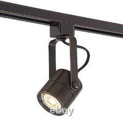 Linear 3-Light Black Finish LED Plug-In Track Light Kit Set of 2