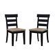 Linon Eliza Set Of 2 Dining Chair With Black Finish Ch302blk02u