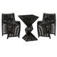 Lorenzo Iron Rope 3pc Pub Set Black Finish