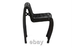 Lorenzo Iron Rope 3pc Pub Set Black Finish