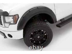 Lund Elite Series Black Rivet Style Fender Flares Smooth Finish RX125SA 2pc Set