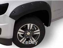 Lund Elite Series Black Rivet Style Fender Flares Smooth Finish RX125SA 2pc Set