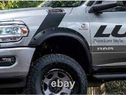Lund Elite Series Black Rivet Style Fender Flares Smooth Finish RX125SA 2pc Set
