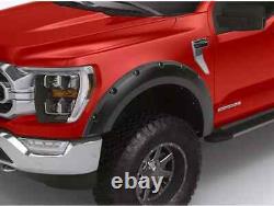 Lund Elite Series Black Rivet Style Fender Flares Smooth Finish RX125SA 2pc Set
