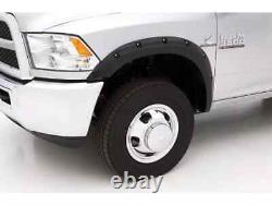 Lund Elite Series Black Rivet Style Fender Flares Smooth Finish RX125SA 2pc Set