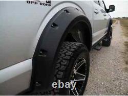 Lund Elite Series Black Rivet Style Fender Flares Smooth Finish RX125SA 2pc Set