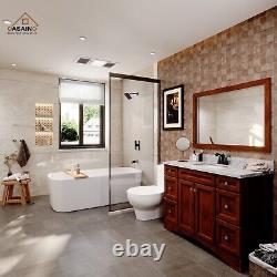 Luxurious 2-Hole Bathroom Sink Faucet Set with Dual Handles, Matte Black Finish