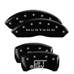 MGP Caliper Covers 10197SMG2BK Set of 4 Black finish, Silver Mustang / GT S197