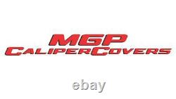 MGP Caliper Covers 14234SBOWBK Set of 4 Black finish, Silver Bowtie