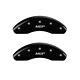 Mgp Caliper Covers Front Set Of 2 Black Finish Silver Mgp