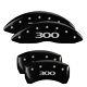 Mgp Caliper Covers Set Of 4 Black Finish Silver 300 (pre-2017)
