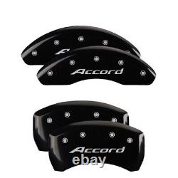 MGP Caliper Covers Set of 4 Black finish Silver Accord