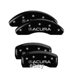 MGP Caliper Covers Set of 4 Black finish Silver Acura