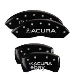 MGP Caliper Covers Set of 4 Black finish Silver Acura