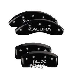 MGP Caliper Covers Set of 4 Black finish Silver Acura / ILX