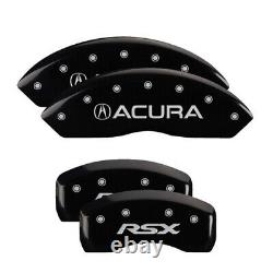 MGP Caliper Covers Set of 4 Black finish Silver Acura / RSX