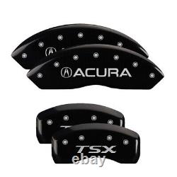 MGP Caliper Covers Set of 4 Black finish Silver Acura / TSX