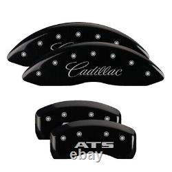 MGP Caliper Covers Set of 4 Black finish Silver Cadillac / ATS