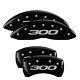 Mgp Caliper Covers Set Of 4 Black Finish Silver Chrysler 300 (2017)