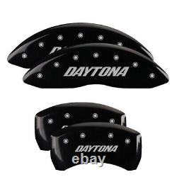 MGP Caliper Covers Set of 4 Black finish Silver Daytona