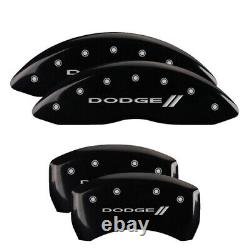 MGP Caliper Covers Set of 4 Black finish Silver Dodge ll