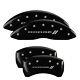 Mgp Caliper Covers Set Of 4 Black Finish Silver Dodge Ll