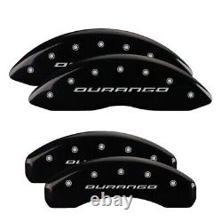 MGP Caliper Covers Set of 4 Black finish Silver Durango (No Stripes)