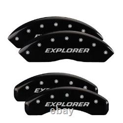 MGP Caliper Covers Set of 4 Black finish Silver Explorer (Pre-2011)