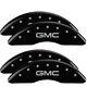 Mgp Caliper Covers Set Of 4 Black Finish Silver Gmc