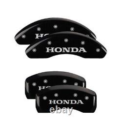 MGP Caliper Covers Set of 4 Black finish Silver Honda