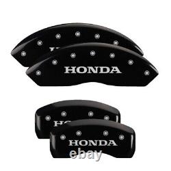 MGP Caliper Covers Set of 4 Black finish Silver Honda