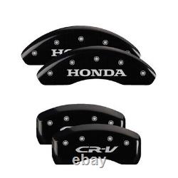 MGP Caliper Covers Set of 4 Black finish Silver Honda / CR-V