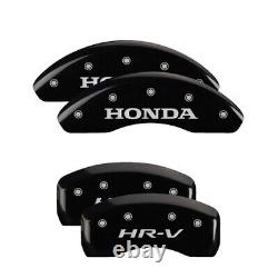 MGP Caliper Covers Set of 4 Black finish Silver Honda / HR-V