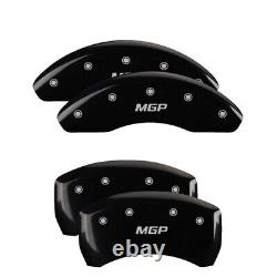 MGP Caliper Covers Set of 4 Black finish Silver MGP