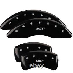 MGP Caliper Covers Set of 4 Black finish Silver MGP