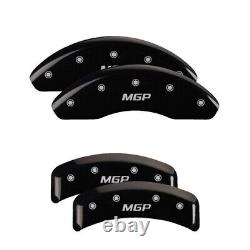 MGP Caliper Covers Set of 4 Black finish Silver MGP